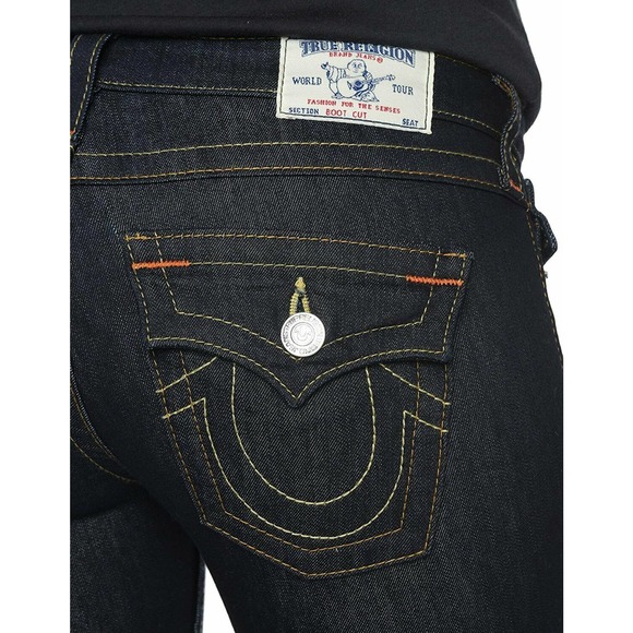 True Religion Women's Hand Picked Bootcut Stretch Jeans in Body Rinse - Picture 1 of 4